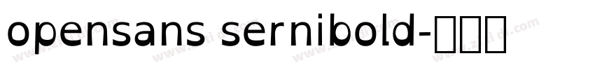 opensans sernibold字体转换